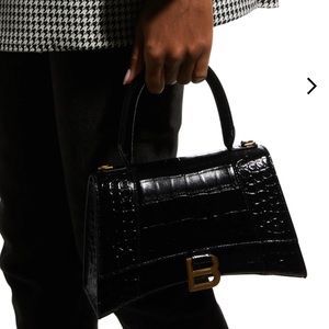 Balenciaga crocodile effect tote bag
